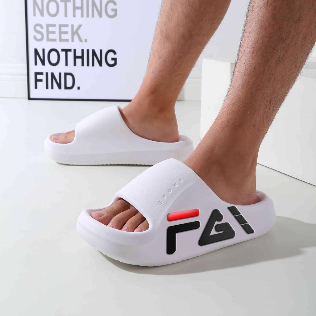Cool slippers men's thick bottom sports wear non-slip sports summer home use female couple