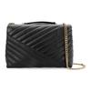 Tory Burch Kira Acolchada Cuero Cadena Correa de Hombro Bolso Cruzado de Cuero Grande Bolsos para Mujer Negro 90446-001