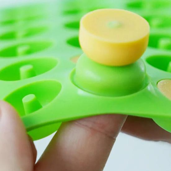Silicone Gummy Bear Molds Mini Candy Mold for Kids with Droppers Dinosaur Heart Donut Shapes Easy Release Cake Mold