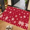 Tapis de sol thème Noël, Tapis doux, Décoration de fête intérieure pour la maison