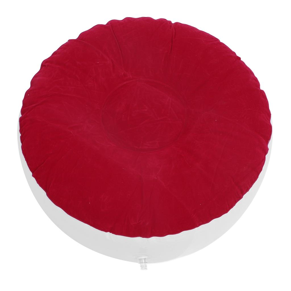 Inflatable Flocking Stool Multipurpose Lightweight Portable Ergonomic Design Round Portable