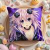 Hyperdimension Neptunia Cute Cushion Cover Home & Car Multi-Scene Pillow Cover - Reversible, Soft & Durable For Daily Use