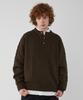 UNTAPPED STUDIO Oversized Cable Henley Neck Round Knit 4 Colors