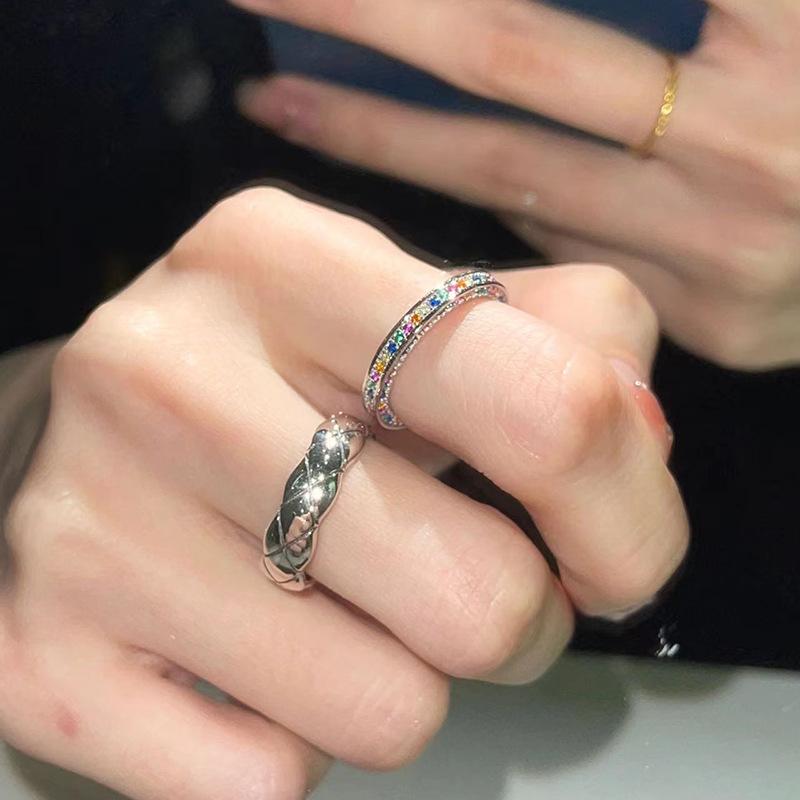 Gemstone Colorful Rainbow Ring Stylish And Design Eyecatching