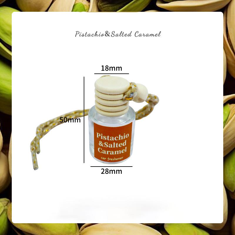 

2PCS Car Hanging Glass Bottle Air Freshener Empty Bottle Aromatherapy Pendant Diffuser Car Decoration Aromatherapy Ornament фисташковый