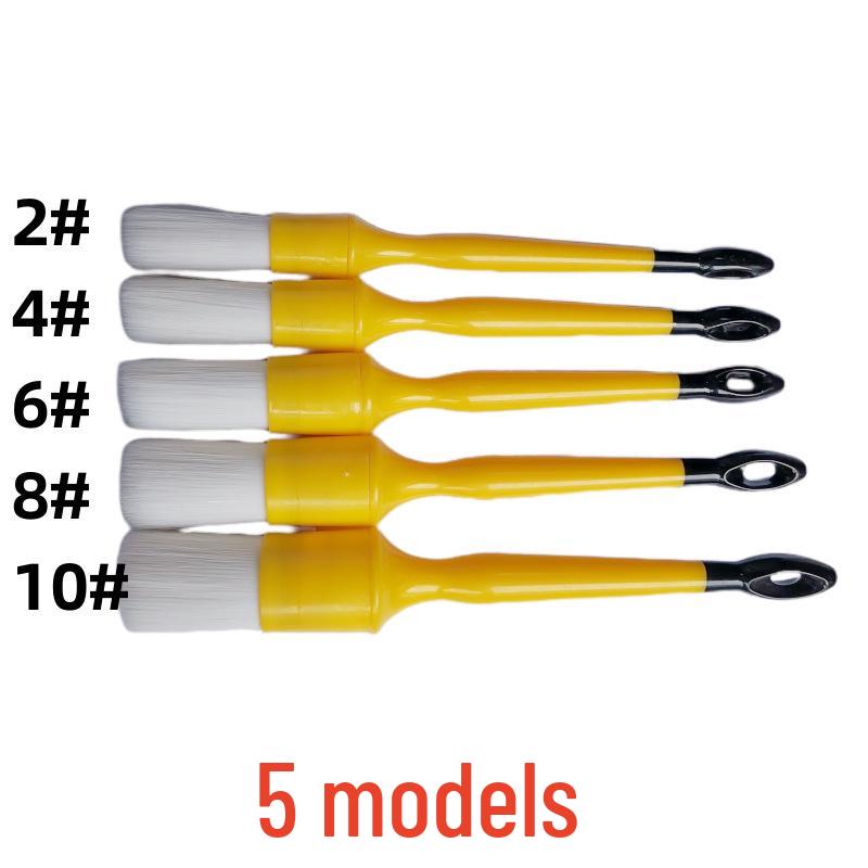 

Round Head Hard Bristle Cleaning Brush for Car Detailing and Engine Crevices