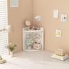 Modern Minimalist Triangle Desk Corner Storage Rack for Bedroom and Office