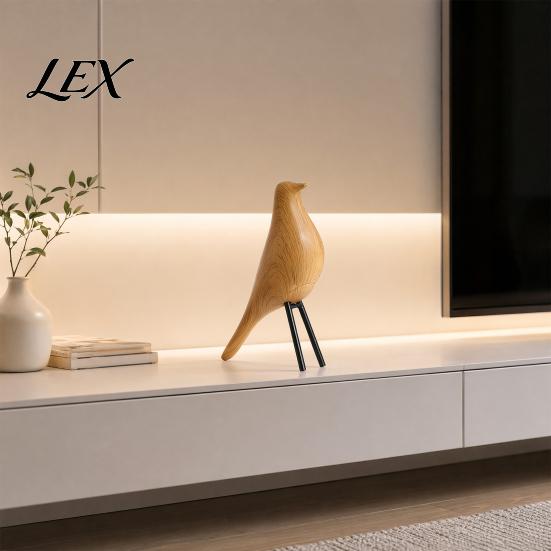 Elegant Home Ornament Nordic Style Bird Desktop Decor, Medieval Table Minimalist Symbol Gift Statue for Office Bookshelf Mantelpiece Shelf Centerpiece