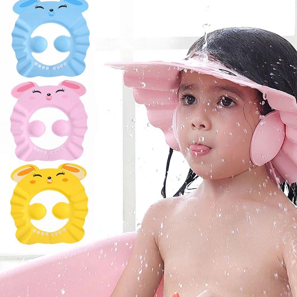 

Кролик Сплошной цвет Шапочка для душа Дети Детский шампунь Шапочка Медведь Мытье волос Щит Шляпа Для душа Чехол для головы