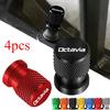 4PCS Car Wheel Tire Valve Caps Tyre Stem Covers Airdust Waterproof For Skoda OCTAVIA Auto Accessories