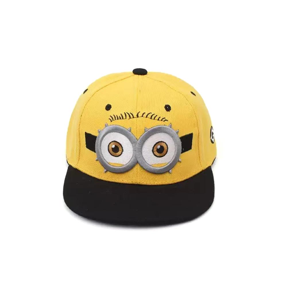 Fashionable Outdoor Parent-child Cute Baseball Cap Family Fashionable Minions Eye Embroidery Hip Hop Caps Leisure Travel Hats Flat Top Caps