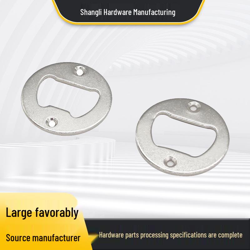 Zinc-Plated Iron Wall-Mounted Bottle Opener with Hardware Accessories