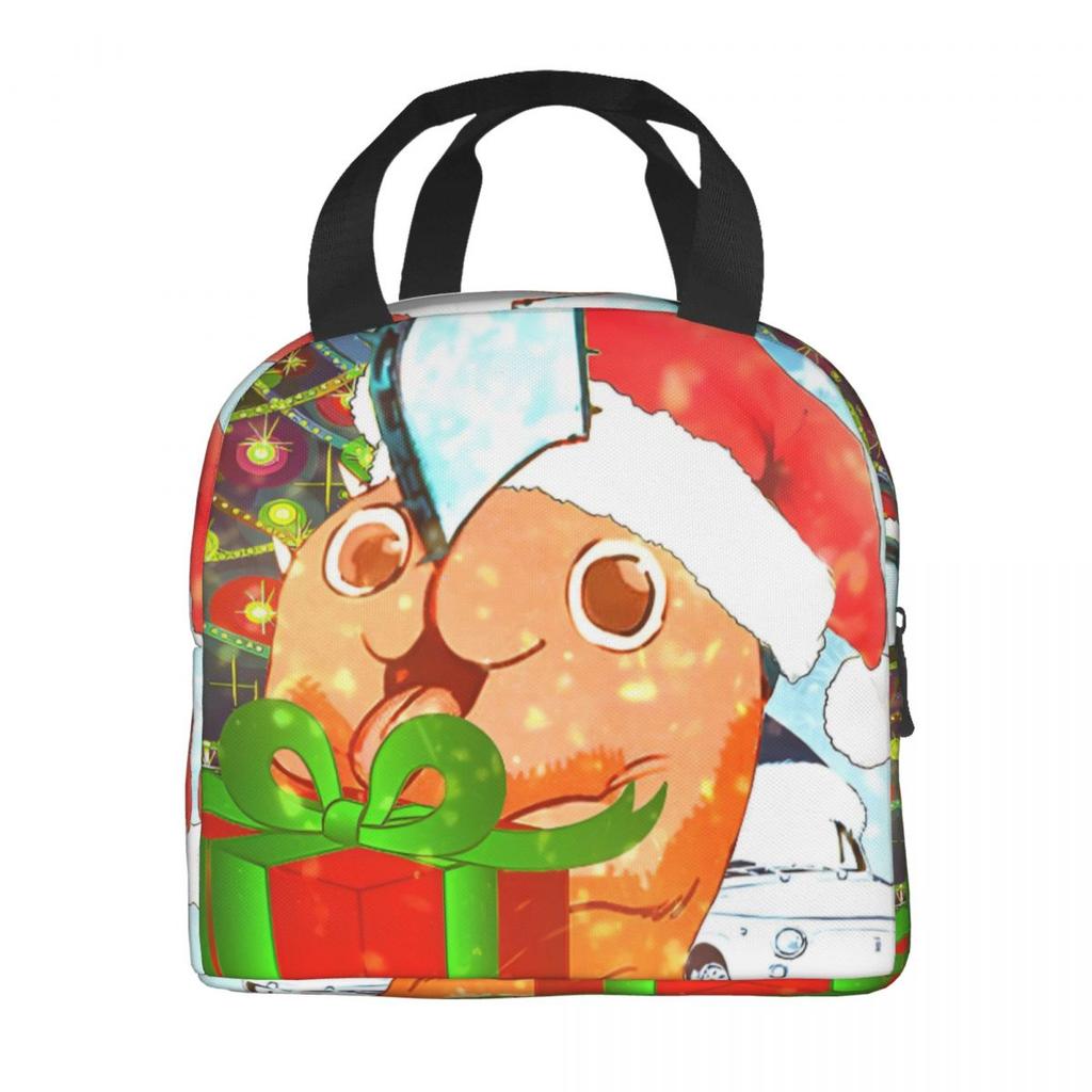 Kawaii Pochitas Thermal Insulated Lunch Bags for Work Portable Food Bag Cooler Thermal Lunch Box