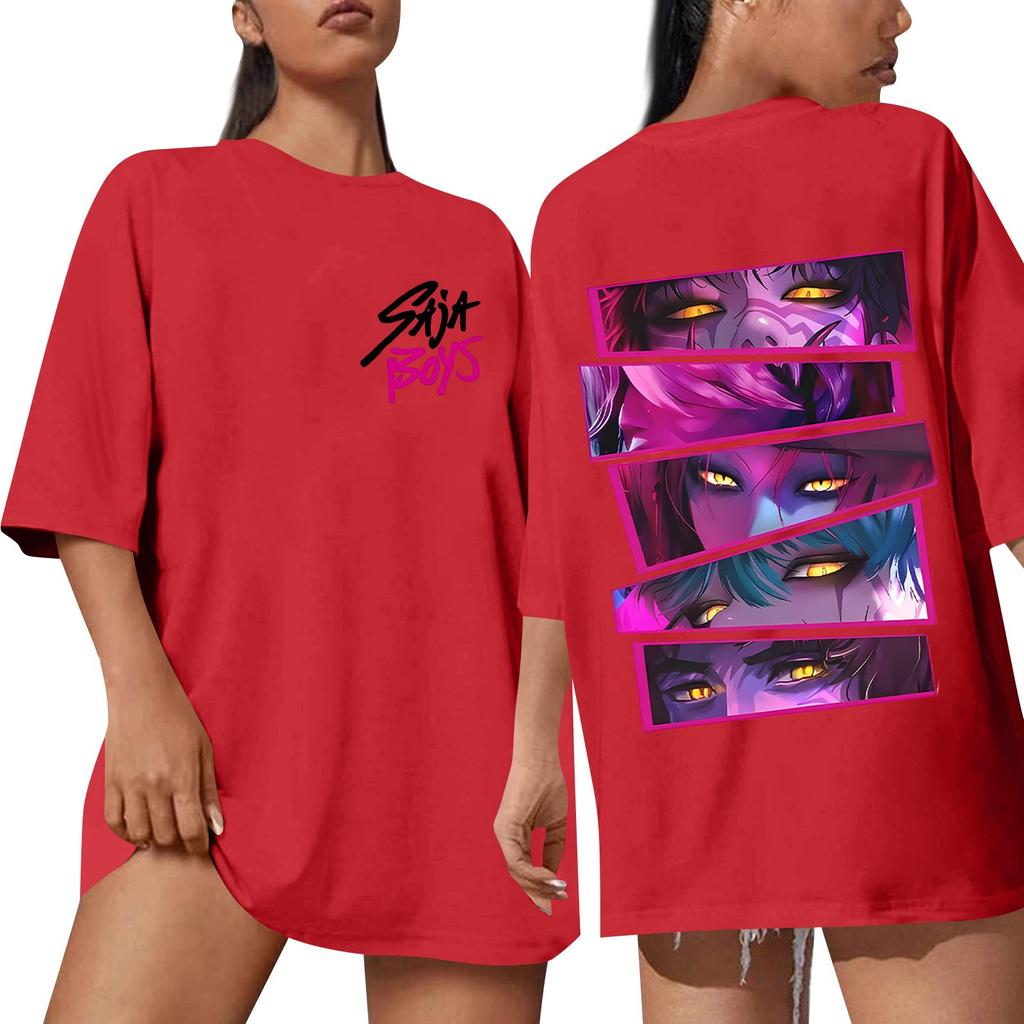 Women's Round Neck Short Sleeve T-shirt Casual Loose Top