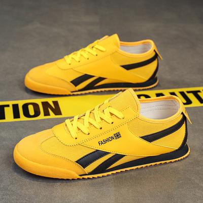 Neue Retro Gelbe Herrenschuhe Designer Herren Sportschuhe Atmungsaktive Luxus Canvas Schuhe Herren Sneaker Freizeit Laufschuhe Trainer
