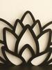Lotus Wood Shelf Black Corner Shelf Display Stand Crystal Stone Essential Oil Wall Organizer Room Decors Aesthetic Home Decor