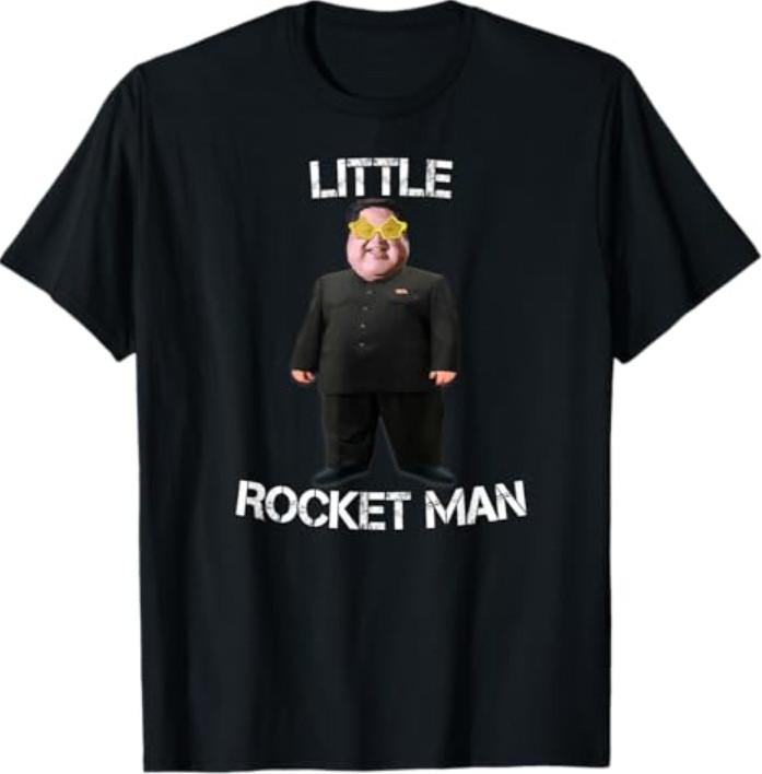 Kim Jong Un Funny Meme T-SHirt Little Rocket Man T-Shirt S разноцветный