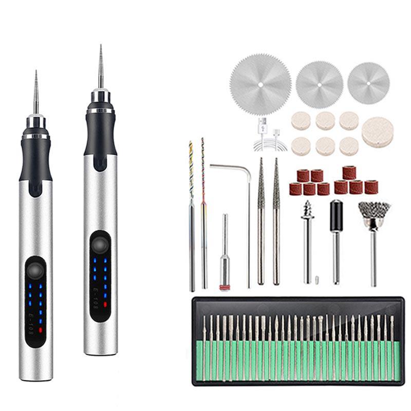 Rose Gold Mini Handheld Electric Engraving, Cutting, and Drilling Machine for Jade and Woodworking