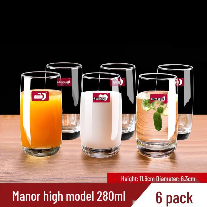 ZISIZ Household Transparent Glassware Set
