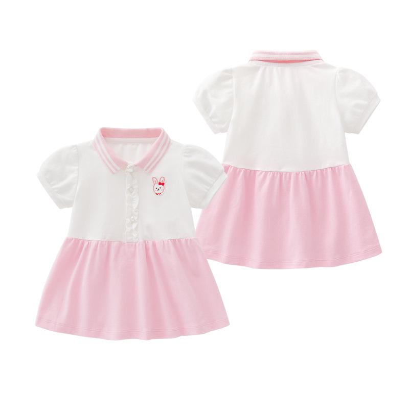 Letnia 2024 Sukienka Polo Księżniczki dla Dziewczynek