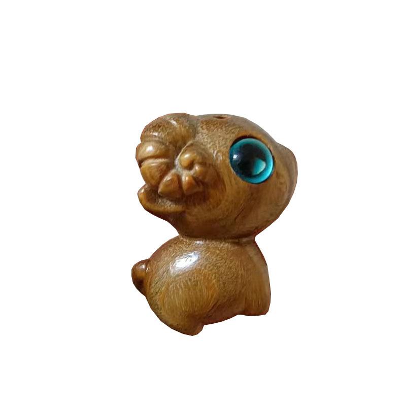 

Green Sandalwood Miniature Carving Small Sheep Ornaments Cute Animal DIY Accessories Key Chain Pendant Holiday Gift