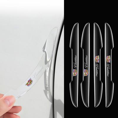 4PCS Transparent Car Door Anti-collision Protector Bumper Strip Sticker For XT4 XT6 CTS DTS STS XTS ATS BLS SLS CT5