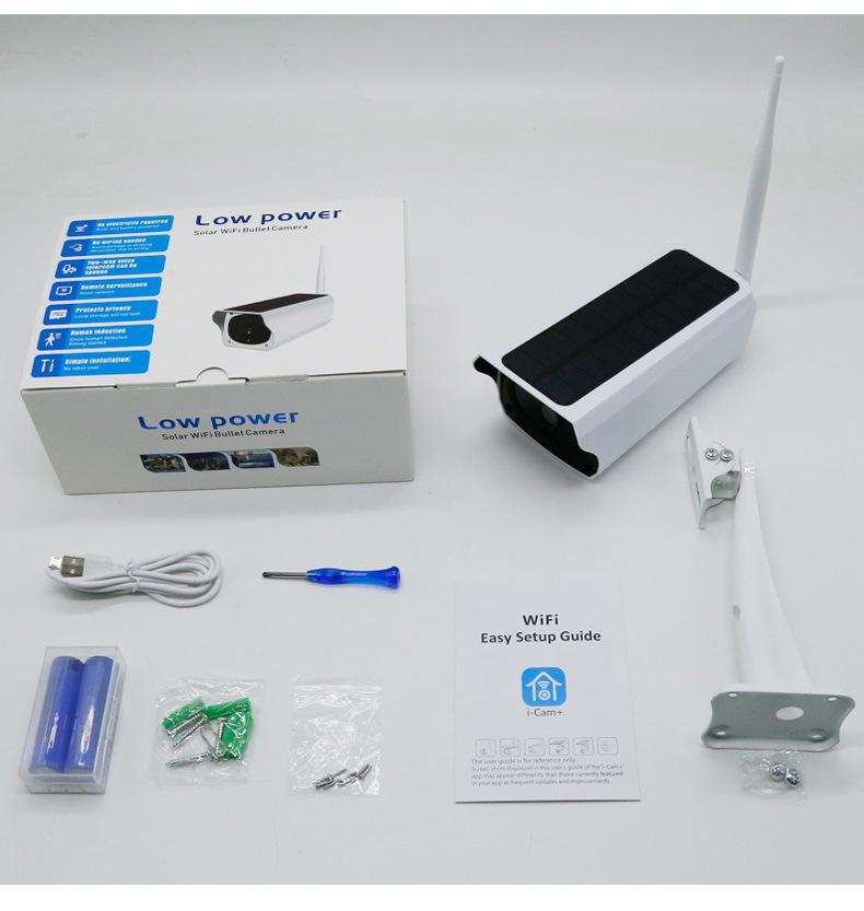 Solar-Powered Wireless Outdoor Camera with UBOX Mobile Remote Viewing