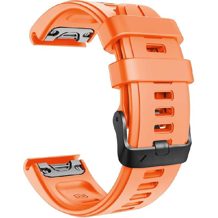NotoCity Compatible with Fenix 5S Plus Band Silicone Sport Watch Bands for Fenix 5S/Fenix 7S/Fenix 6S/Fenix 6S Pro/D2 Delta S Smart Watch-Black