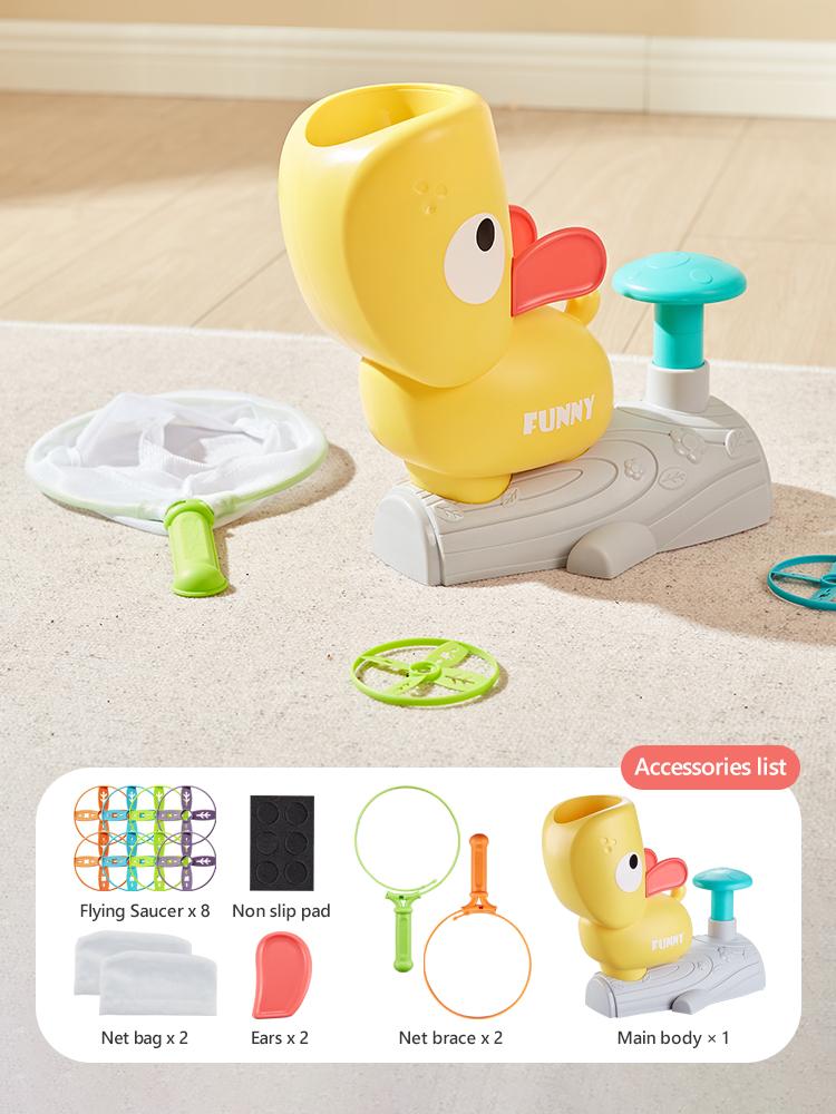 Air Launcher Toy Flying Disc Saucer Outdoor Soaring Flying Foot Launcher Kids Jump Sport Games Toys for Kids Boy Christmas Gifts