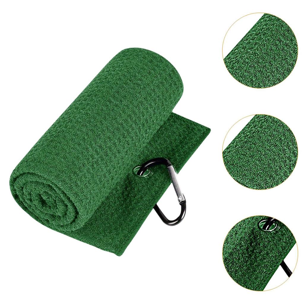 Golfhandtuch weich mit Clip Wasseraufnahme für Golfliebhaber klein Mikrofaser