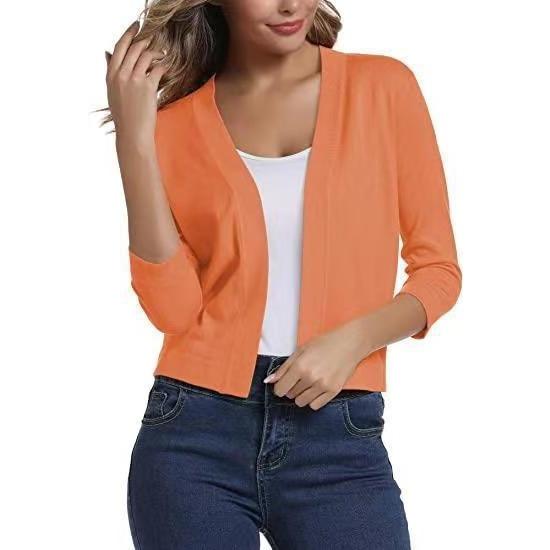 GMXIA Women's Vintage Casual Plaid Print Autumn Spring Long Sleeve V-Neck Jackets & Coats