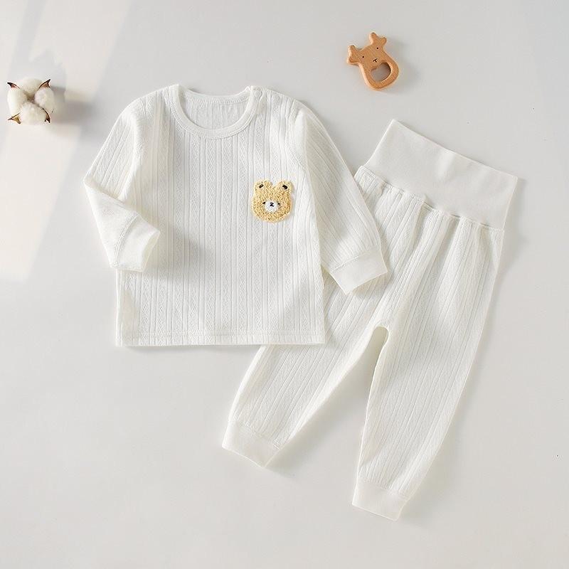 Cozy 2023 Autumn Winter Childrens Soft Cotton Long Sleeve Two Piece Set For Baby Boys And Girls