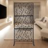 Outdoor Privacy Screen, Black Windproof Fence Panel for Patio Garden, Decorative Room Divider, Mesh Shade Panel, 90x40x190cm
