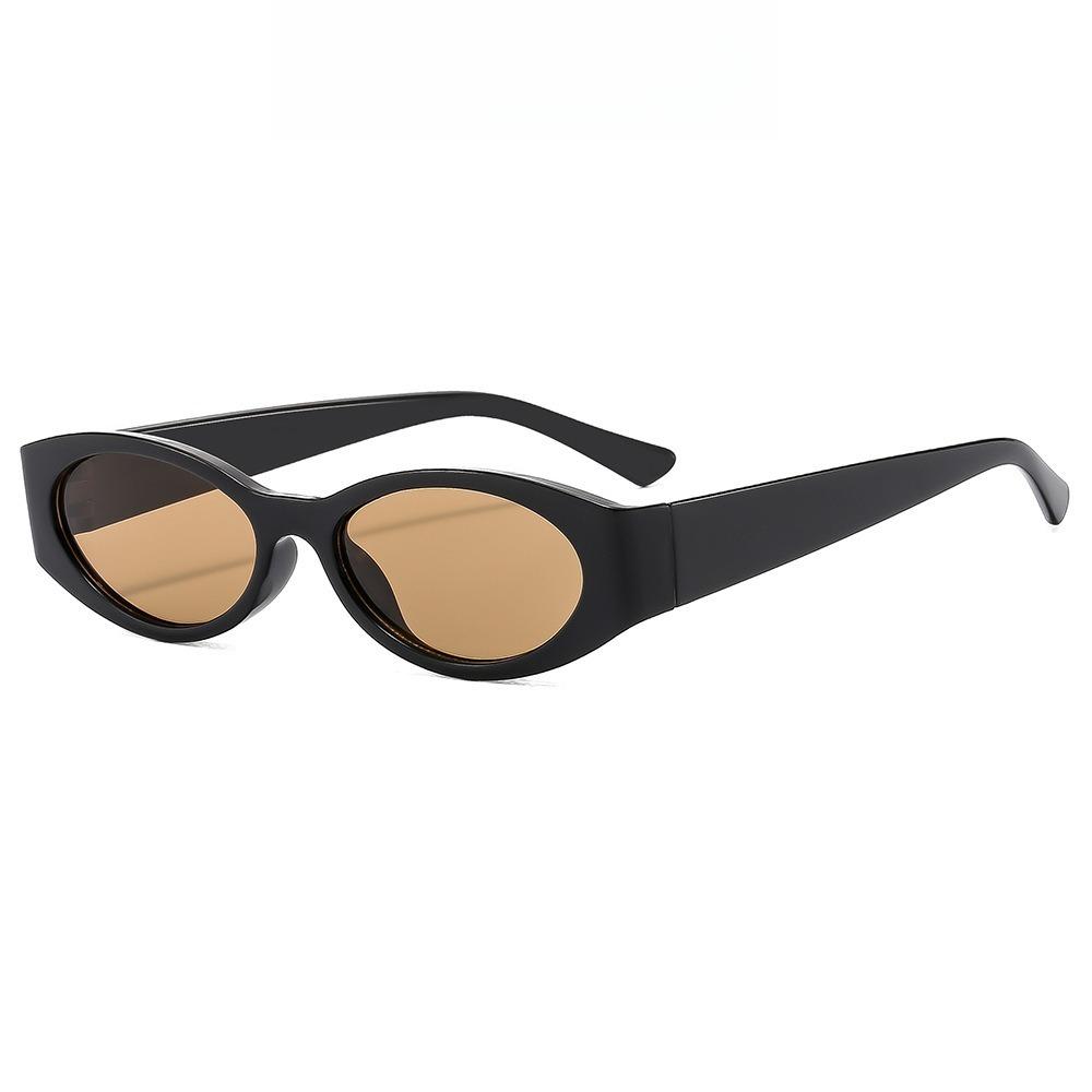 Retro Oval Frame Sunglasses Women Fashion Small Frame Sun Glasses Men Sunglasses Punk Cat Eyes Sunshade Sun Protection Eyewear