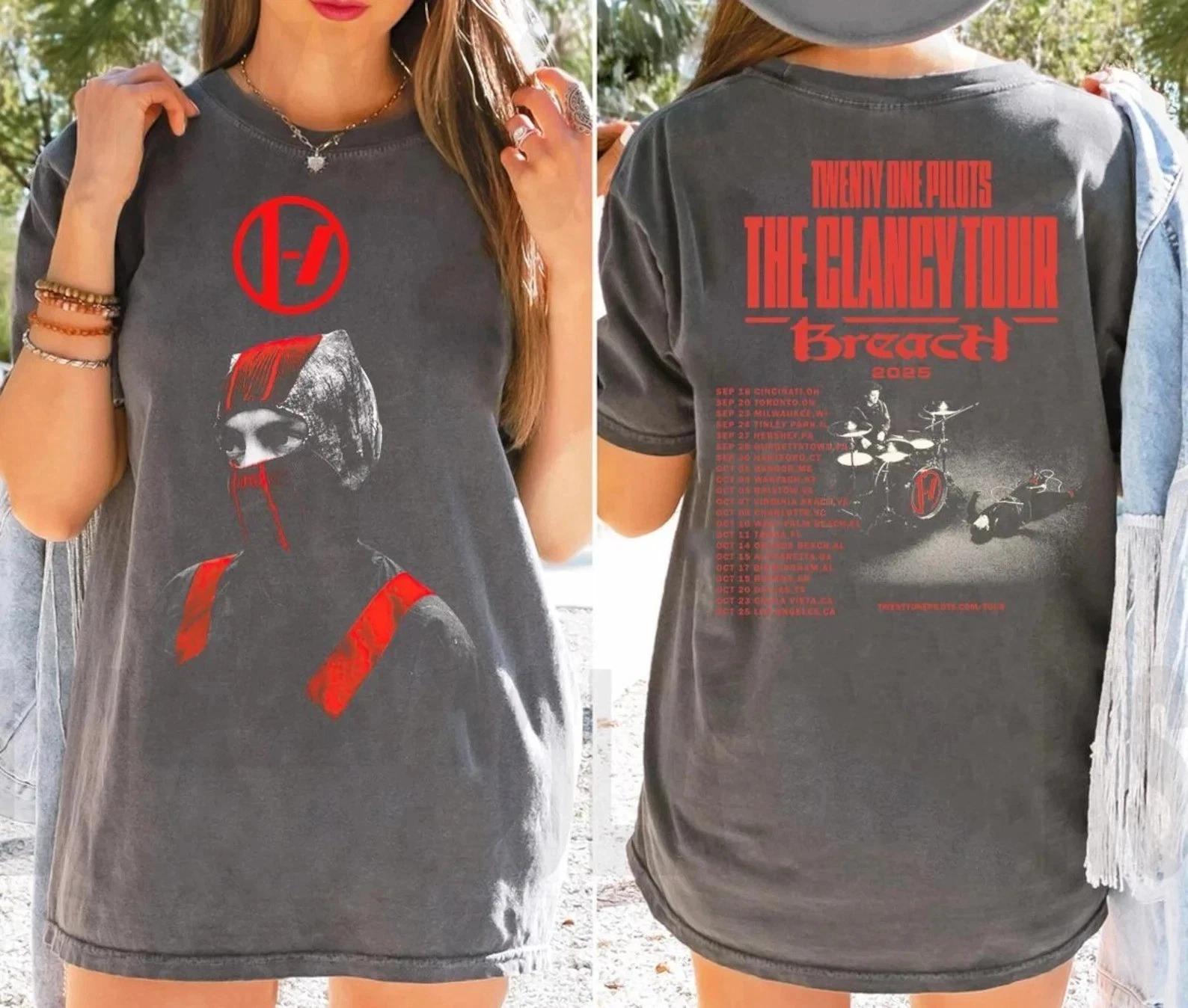 Twenty One Music Tour 2025 Shirt, Twenty One Pilots Breach Inspired T-shirt 3XL