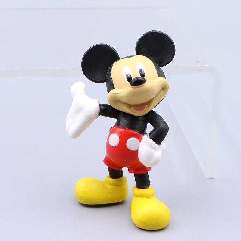 Disney Kawaii Mickey Mouse Cartoon GK Model Cute PVC Action Figure Cake DIY Decoration Adorable Ornament Kids Birthday Gift