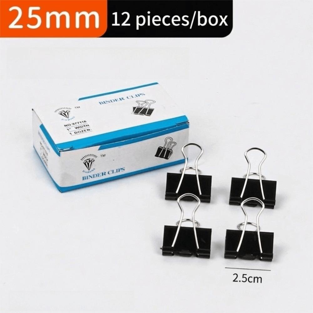 

Securing Black Metal Binder Clips 25mm Paper Binding Binding Clips Paper Clip School