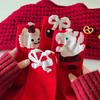 New Year'S Big Red Socks Plush Cartoon Red Socks Bow Medium Tube Hongyun Socks