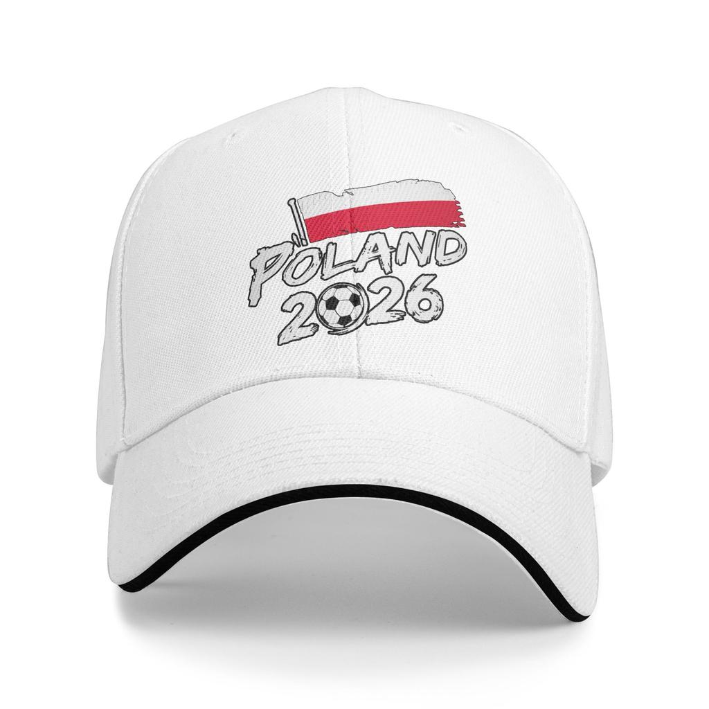 Poland Soccer n Polish Flag Baseball Cap  Street Style Trucker Hat Summer Women Unisex Hiking Fishing Baseball Caps