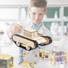 C-37f Remote Control Rotating Tank Diy Wood Material Kit For Stem Science Experiment