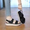 Summer 2025 Elegant   Leather Sandals Women's Sport Style Lightweight Plus Size Slippers