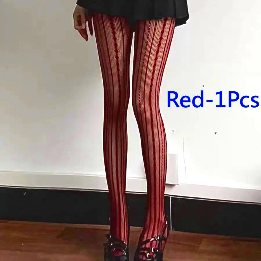 1/S Gestreifte Subkultur Strümpfe Britischer Stil Jkmesh Strümpfe Lange Strümpfe Party Schönheitsbeine Untere Socken Schlankmachender Effekt One Size gray