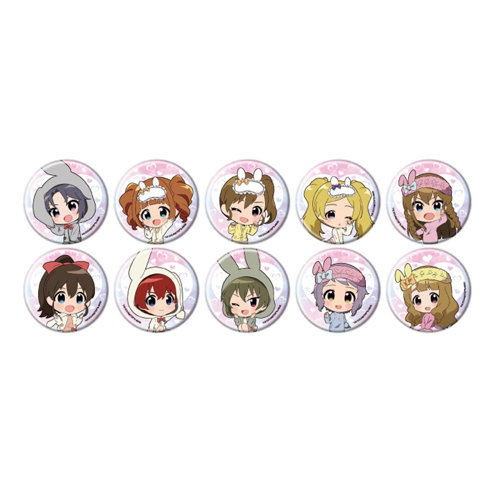 

THE MILLION 13 Usafuwa Character Can Badge Complete Set iDOLM@STER LIVE! Dreamy! ver. [Mini Illustration] (10-Piece Box)