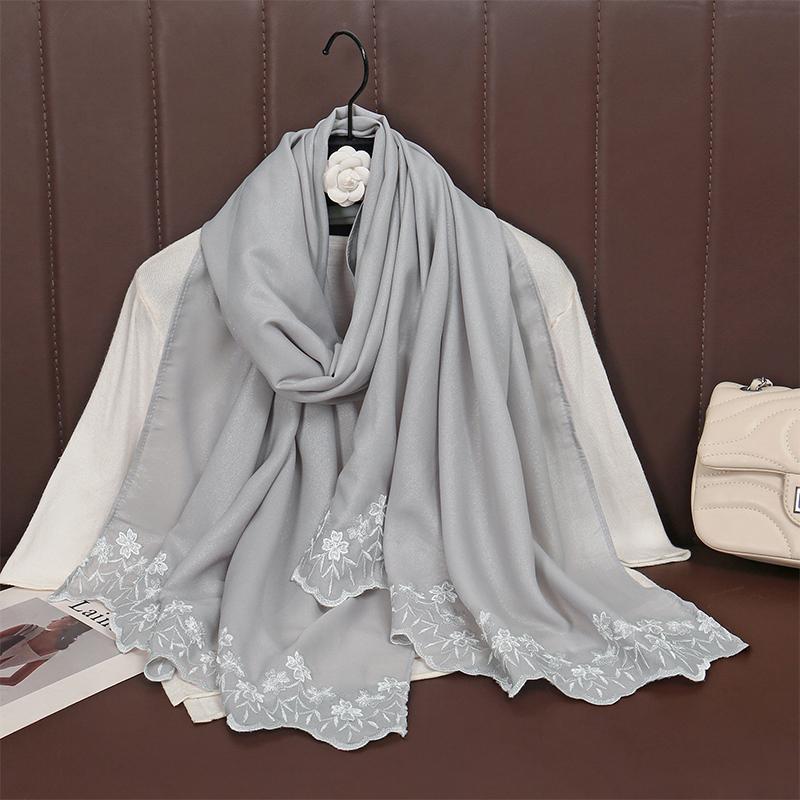 Women Big Size Plain Solid Cotton Rayon Hijab Scarf Lady High Quality Wraps and Shawls Musulman Headband Islamic Turban Ramadan