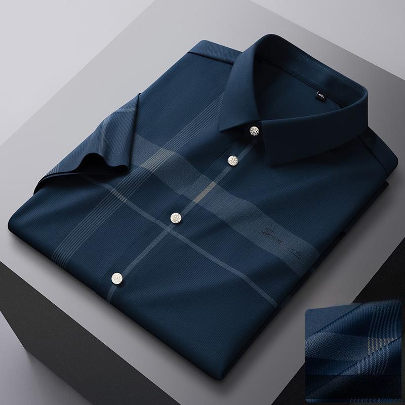 Short Sleeve Shirt Men's Business Casual Anti-Wrinkle Shirt