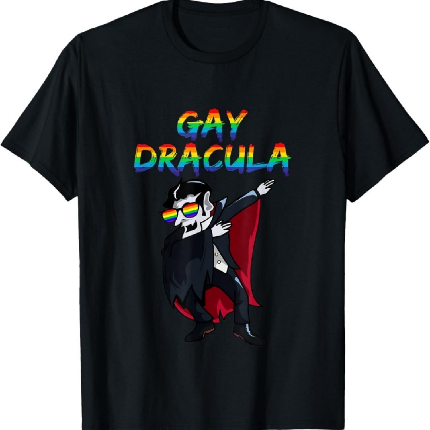 

Mens Gay Dracula Dabbing Funny Lazy Halloween Costume T-Shirt XXXXXL чорний