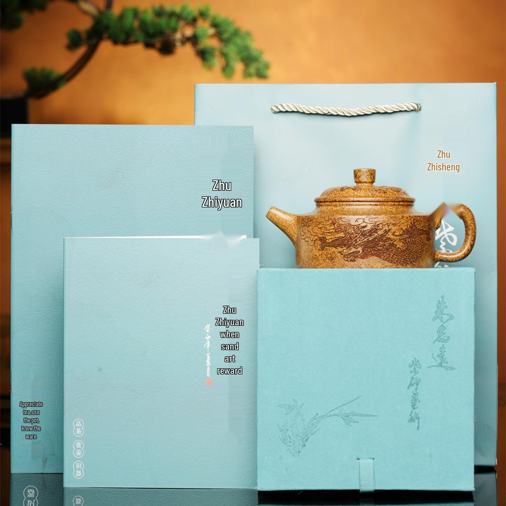 Yixing Zisha Duan Ni Tea Pot: Original Ore, Reduction Fired, Household Gift Set
