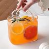Bolso Portátil con Taza de Vidrio, Vasos Creativos para Cócteles, Vasos Divertidos para Vino de Frutas, Bolso de Estilo Ins con Vaso y Pajita, Herramientas de Bar