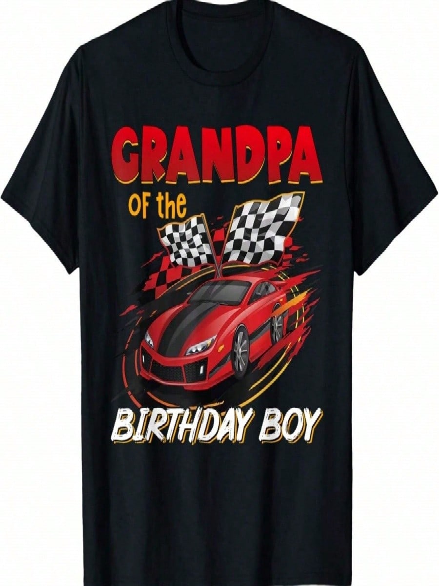 Car Racing Grandpa Of Birthday Boy Formula Race Car Drr T-Shirt.Jpg S