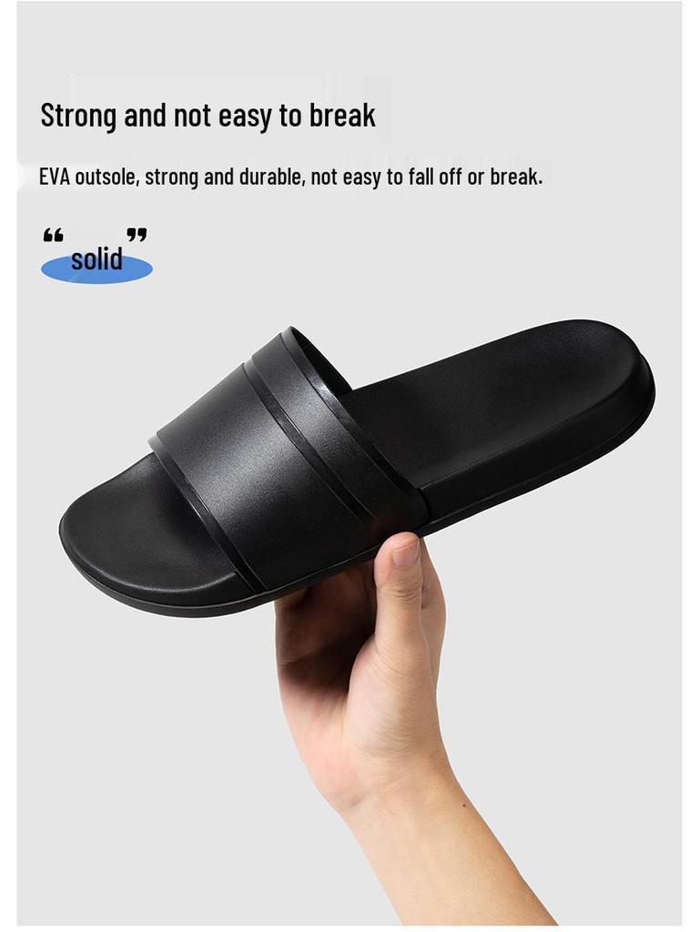 Women's Non-Slip Solid Color Bath Slippers